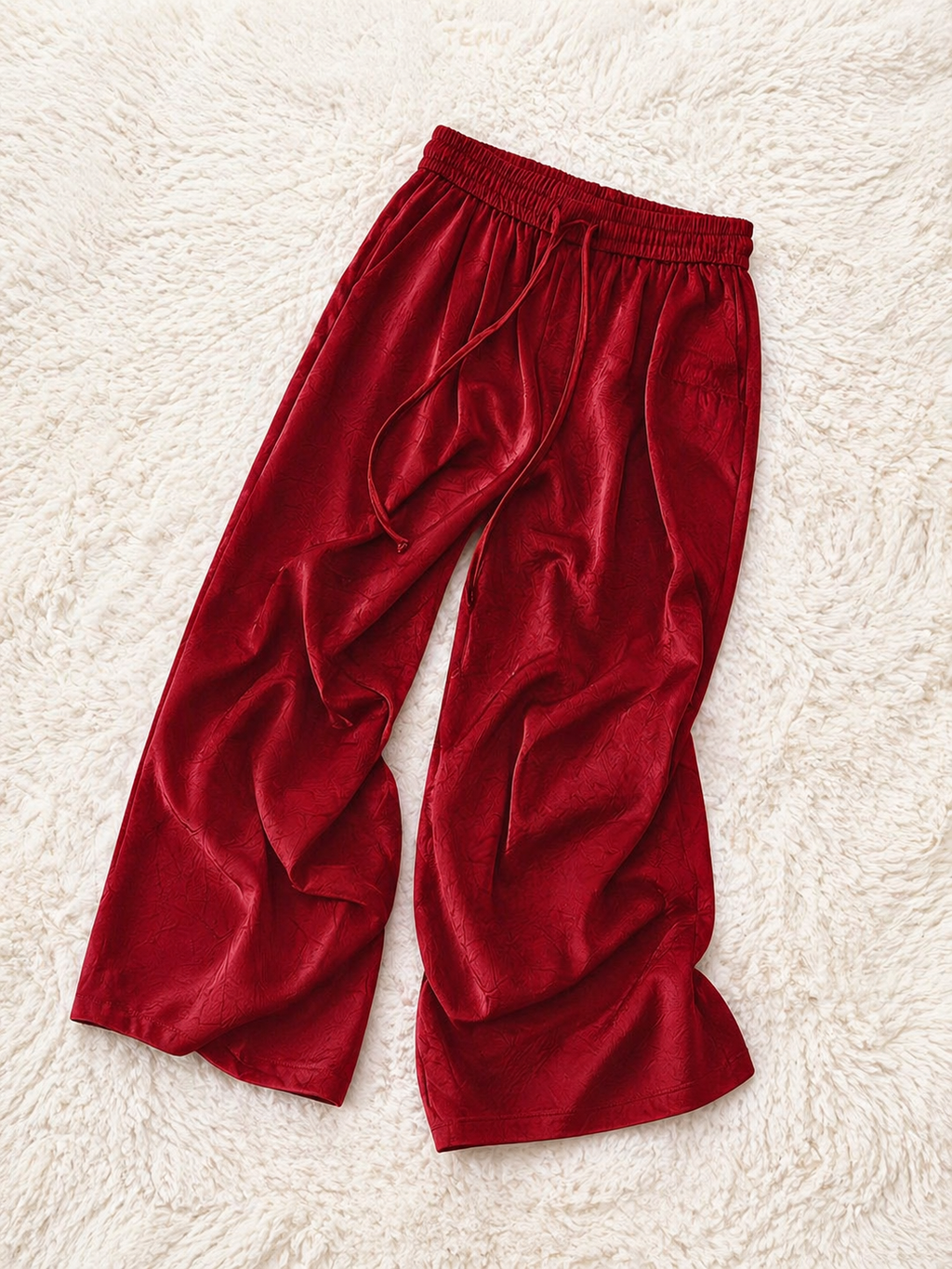 Pantalon Large Rouge