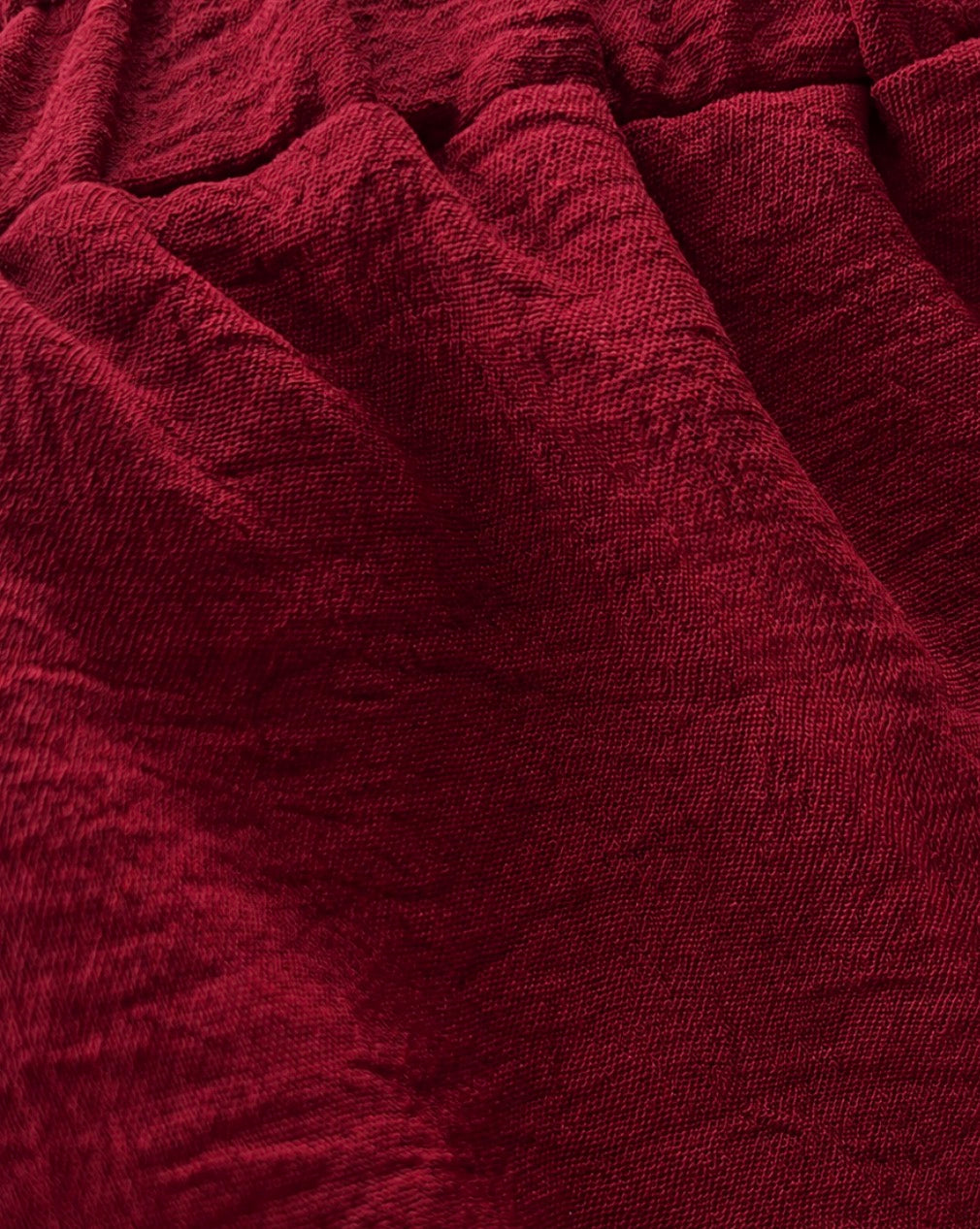Pantalon fluide bordeaux