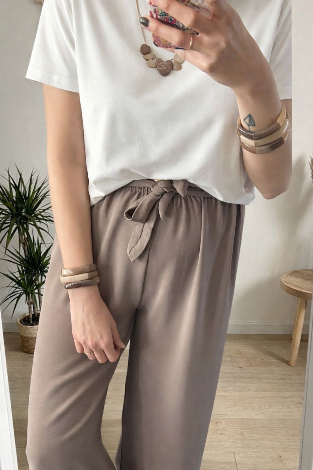 Pantalon fluide taupe 🤍 – Made in France