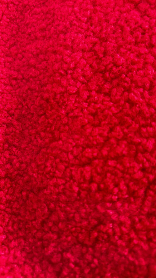 Gilet Sans Manches Effet Mouton Rouge – Boutons Pression