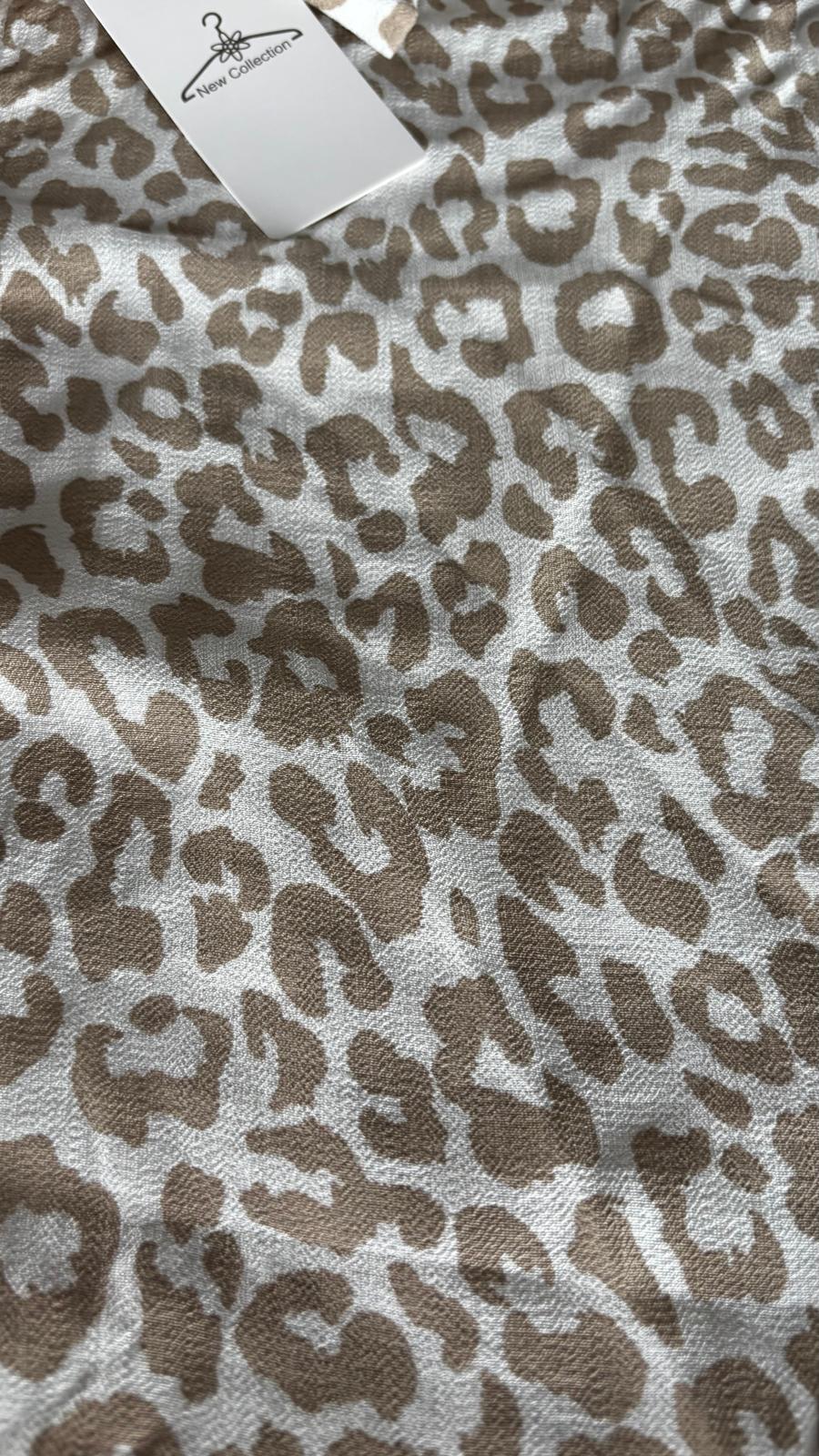 Blouse léopard beige