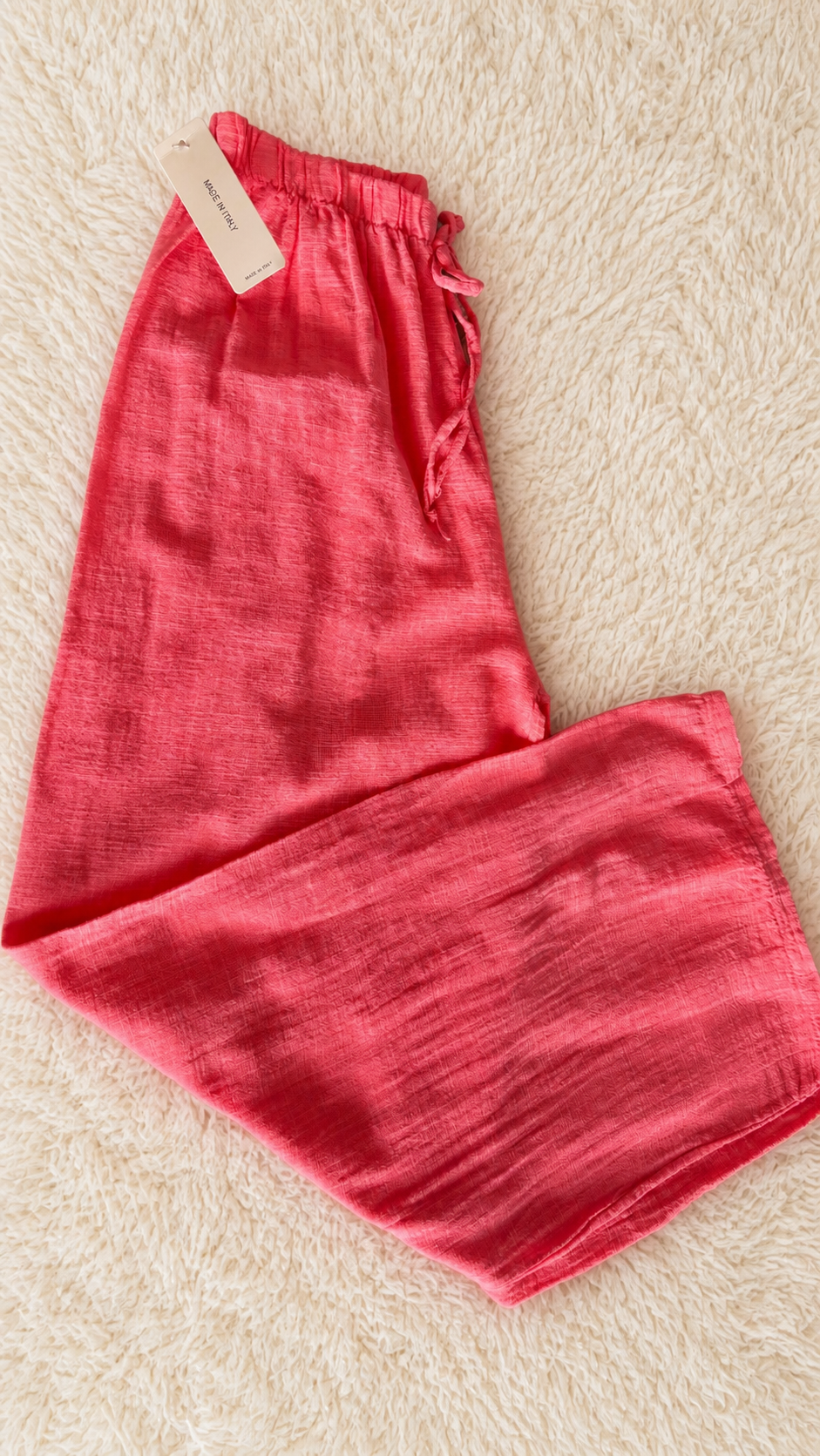 🌸 Pantalon été fluide – Made in Italy  Coton et Lin